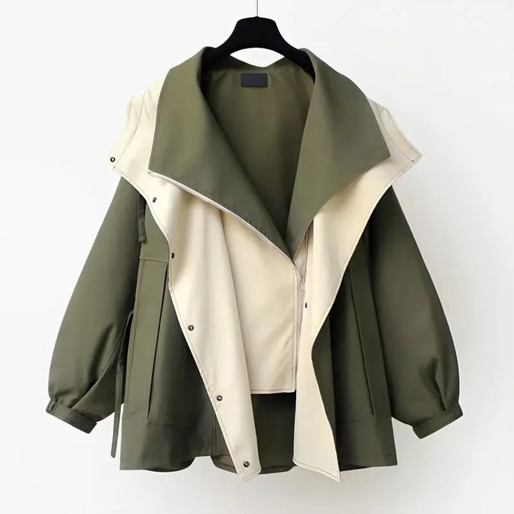 Serafina | Gewatteerde Redactionele Nonchalante Trenchcoat