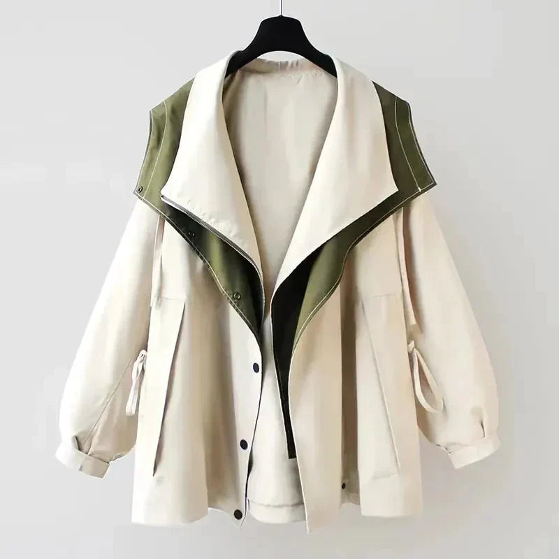 Serafina | Gewatteerde Redactionele Nonchalante Trenchcoat