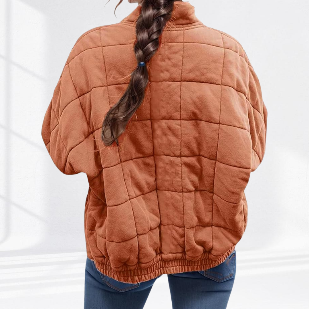 Ebru | Gevoerde Tailored Verfijnde Puffer Jast