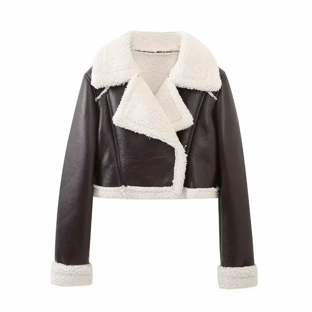 Ursela | Zip-Up Cropped Signature Coat
