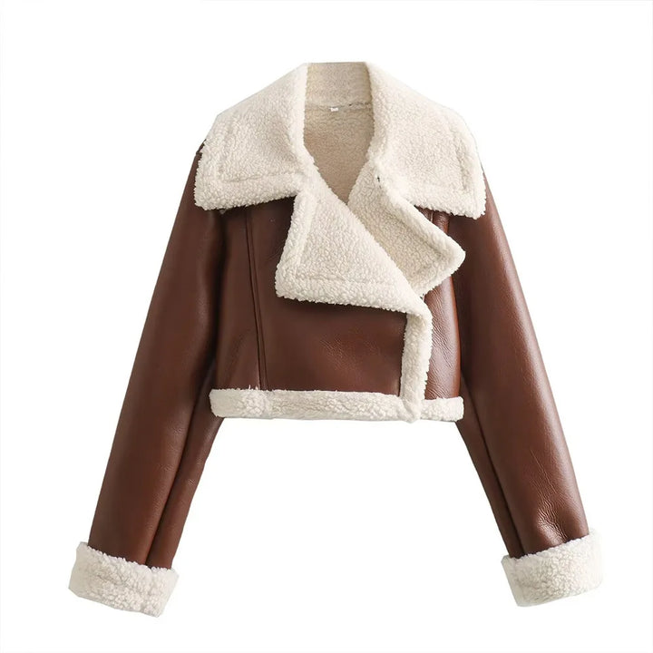 Ursela | Zip-Up Cropped Signature Coat