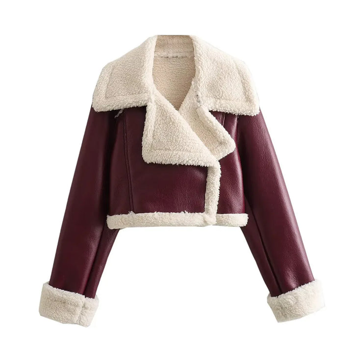 Ursela | Zip-Up Cropped Signature Coat