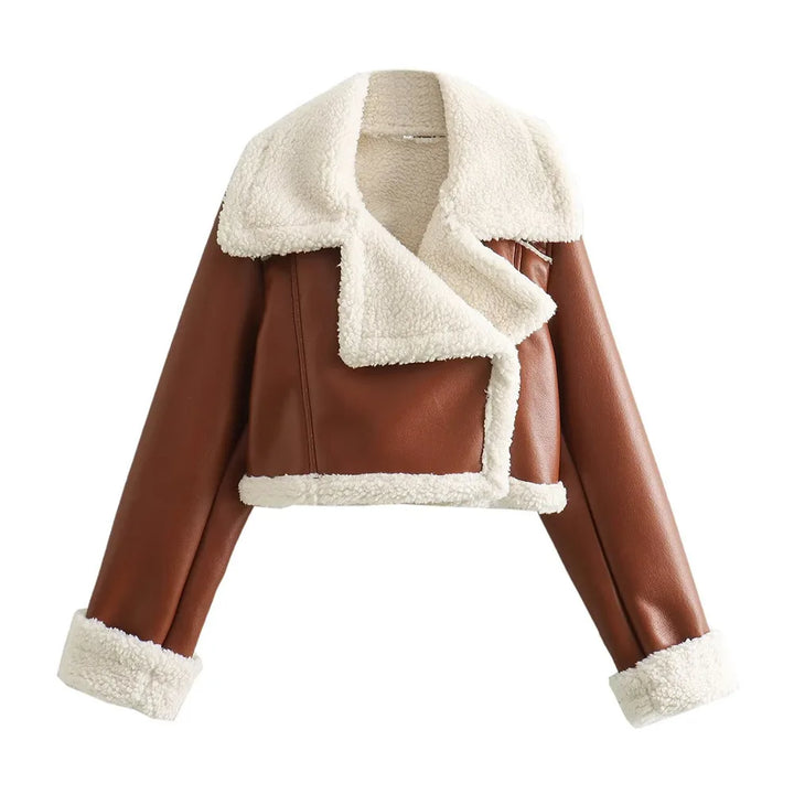 Ursela | Zip-Up Cropped Signature Coat