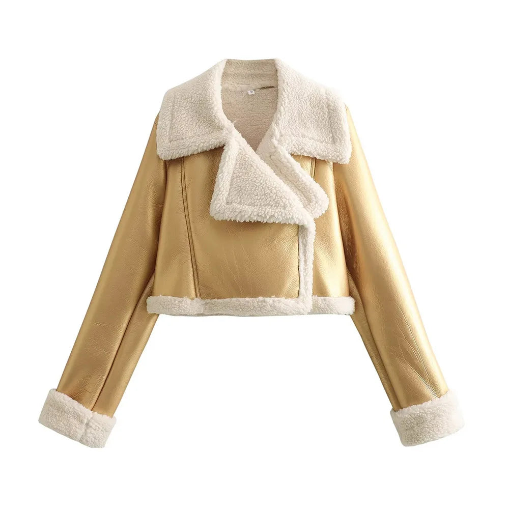Ursela | Zip-Up Cropped Signature Coat