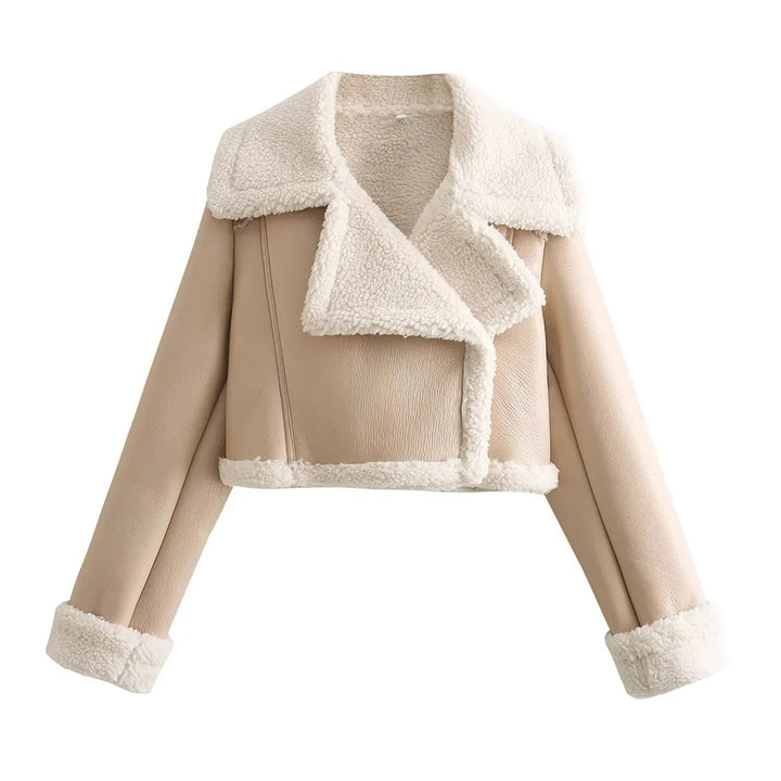 Ursela | Zip-Up Cropped Signature Coat