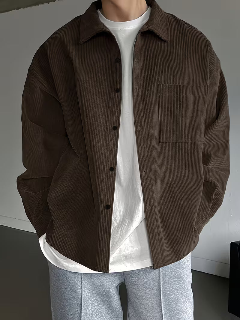Jonas | Casual Lange Mouwen Corduroy Jas
