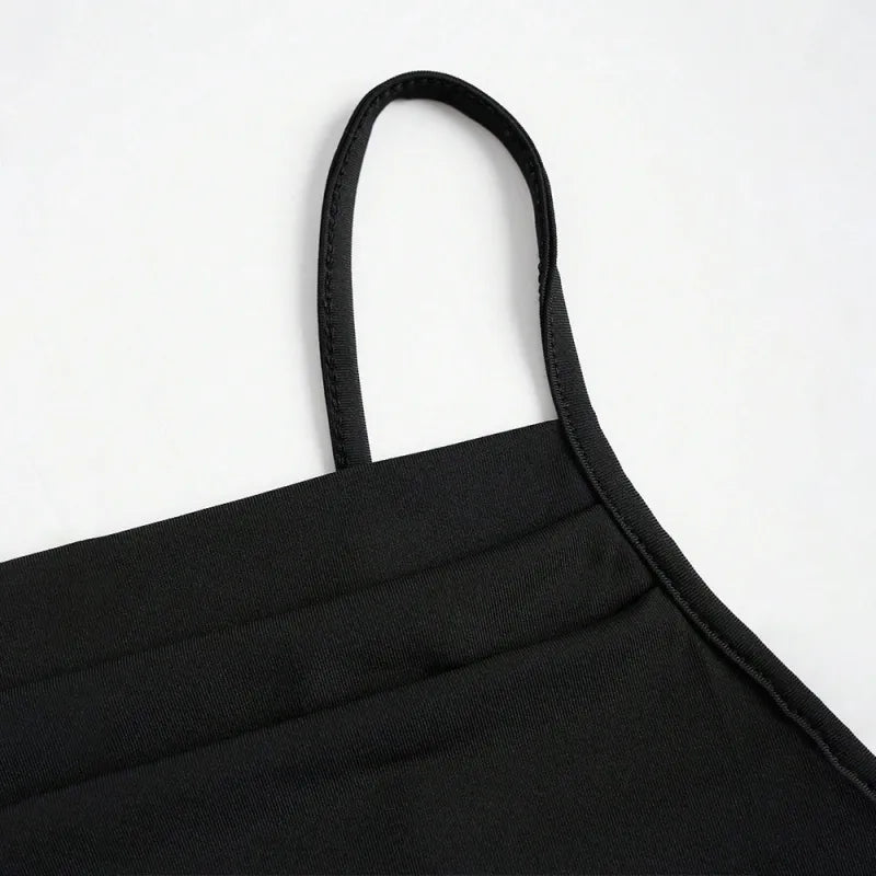 Armonie | Dames midi-jurk met spaghettibandjes en plooien