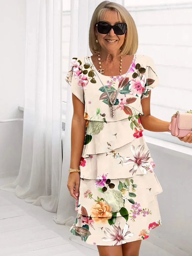 Isabel - Elegante Bloemige Maxi Dress