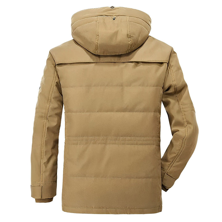 Heren Warme Winter Hooded Parka Jas met Zakken