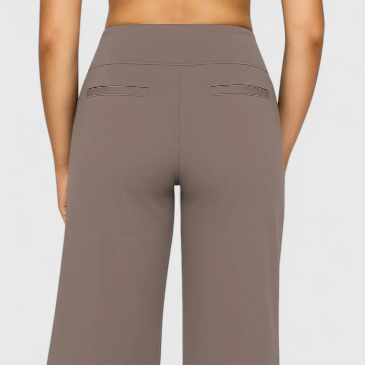 Zoey | Dames Hoge Taille Wijde Broek