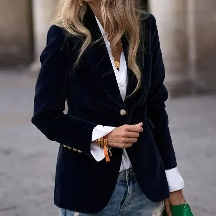 Savannah – Elegante Fluwelen Blazer