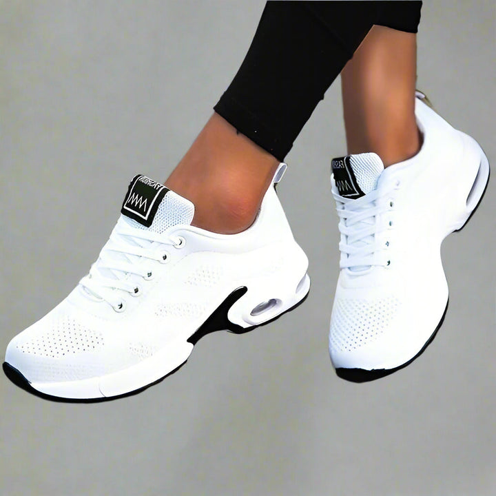 Dames Sportieve Mesh Sneakers met Vetersluiting