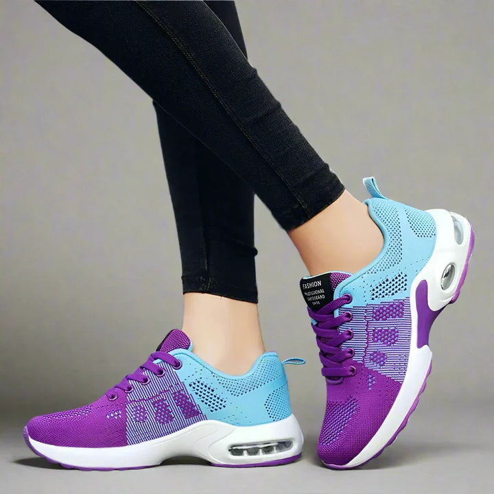 Dames Sportieve Mesh Sneakers met Vetersluiting
