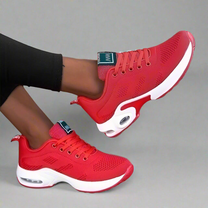 Dames Sportieve Mesh Sneakers met Vetersluiting