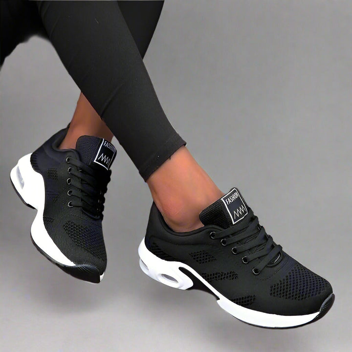 Dames Sportieve Mesh Sneakers met Vetersluiting