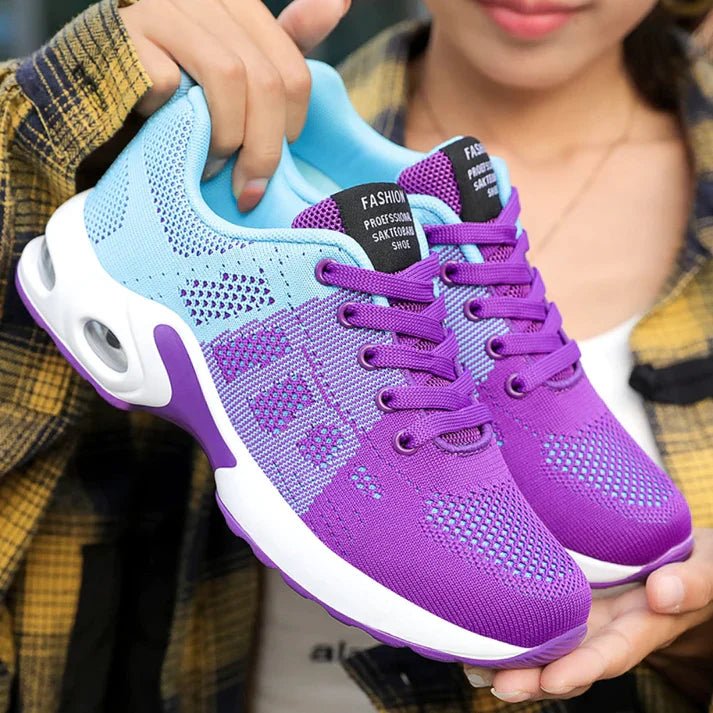 Dames Sportieve Mesh Sneakers met Vetersluiting