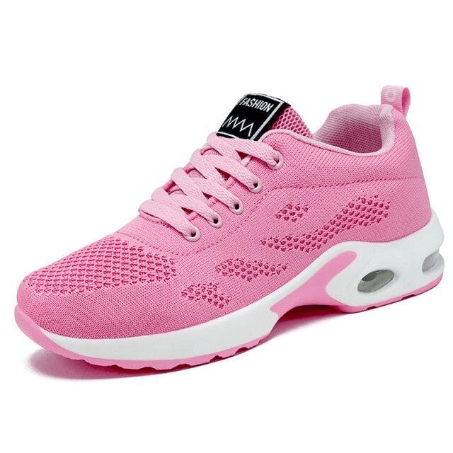 Dames Sportieve Mesh Sneakers met Vetersluiting