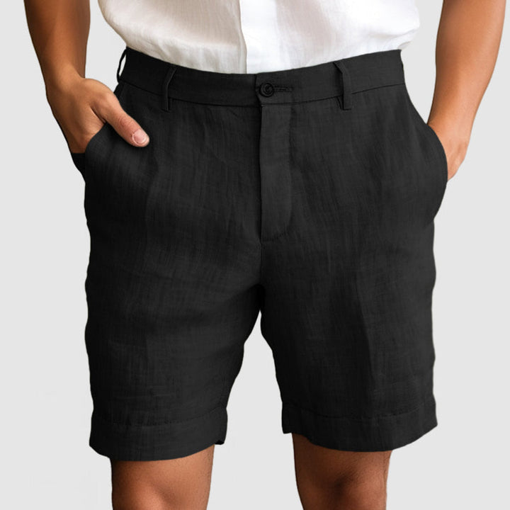 Heren Comfortabel katoenen linnen shorts