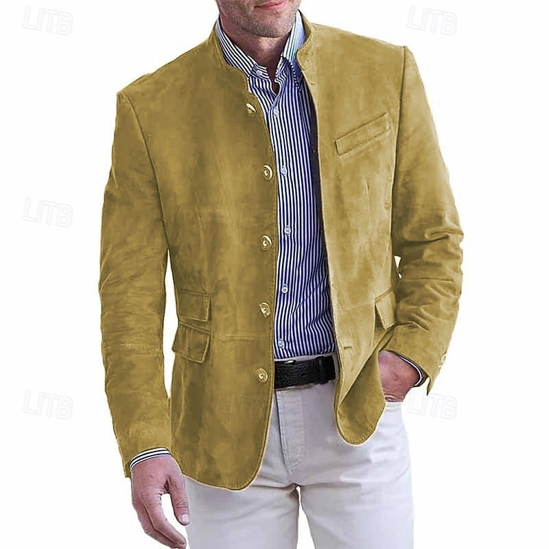 Vincent | Zachte Staande Kraag Jas