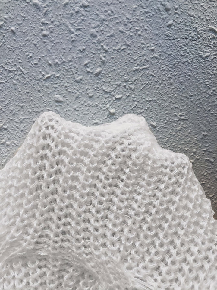 Juniper | Zachte Cardigan met Boogdetail en Lange Mouwen