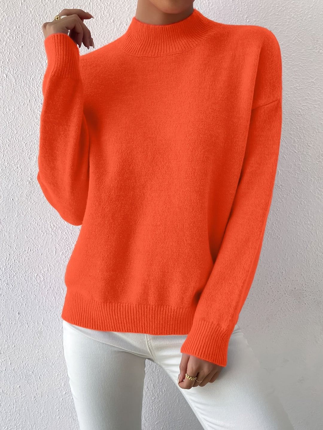 Lorelei | Verfijnde Mock Neck Trui