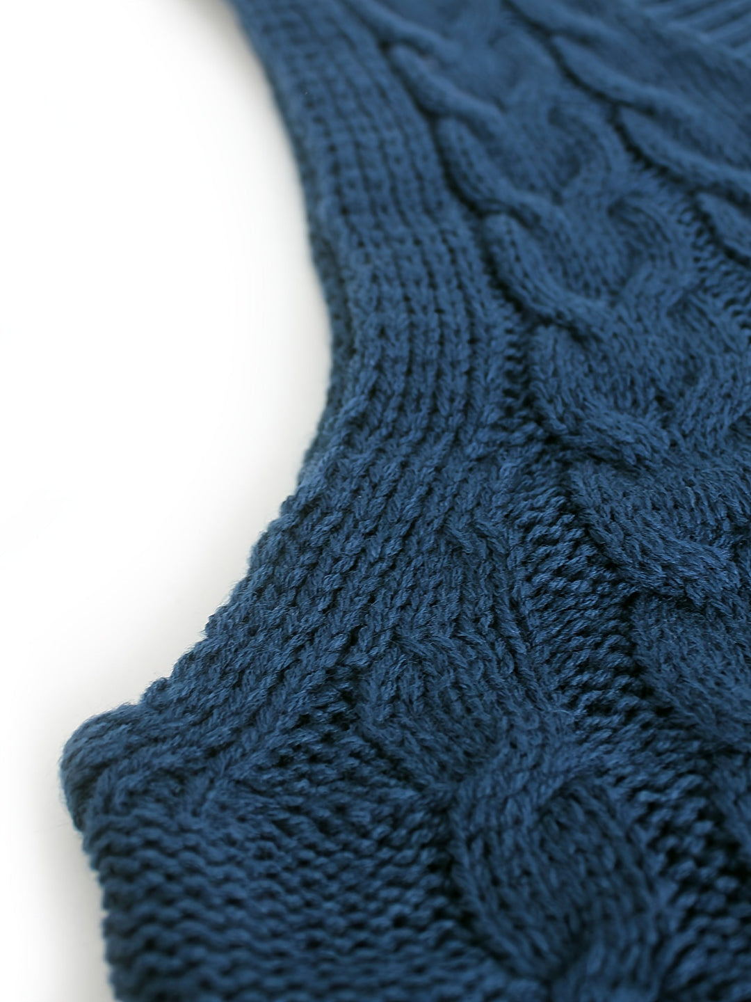 Cora | Gezellige Kabelgebreide V-Hals Sweater Vest