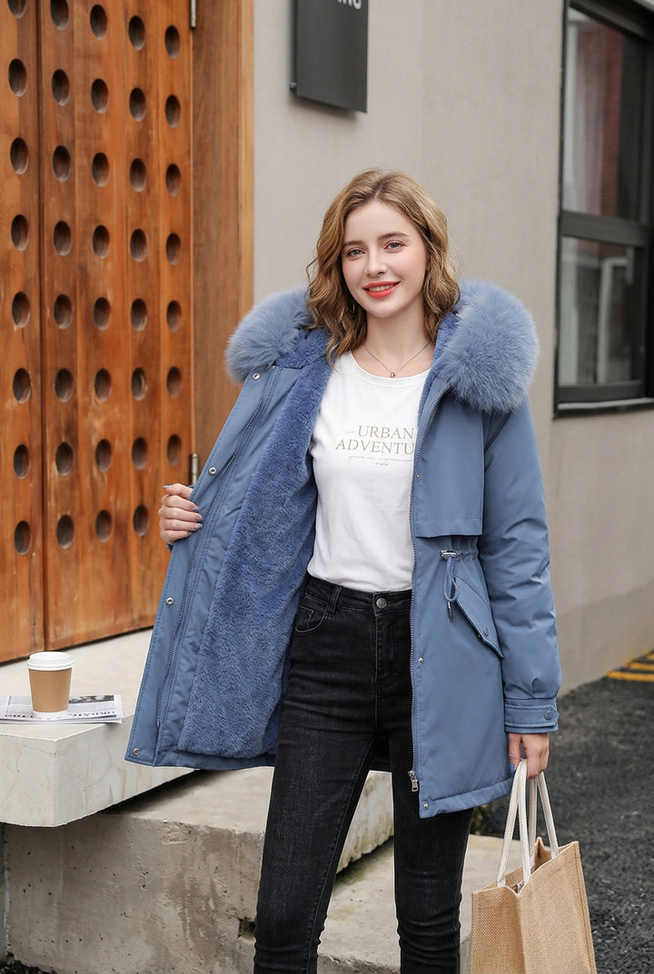 Miriam | Dames parka met capuchon en ritssluiting
