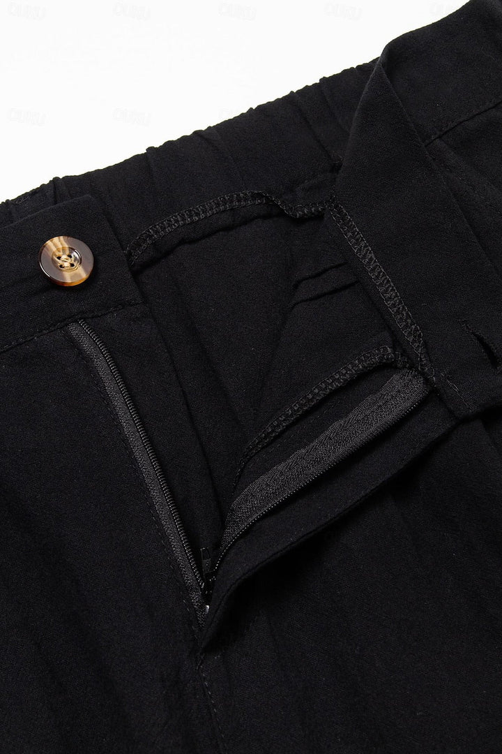 Steve's - Comfortabel Linnen Korte Broek Voor Heren