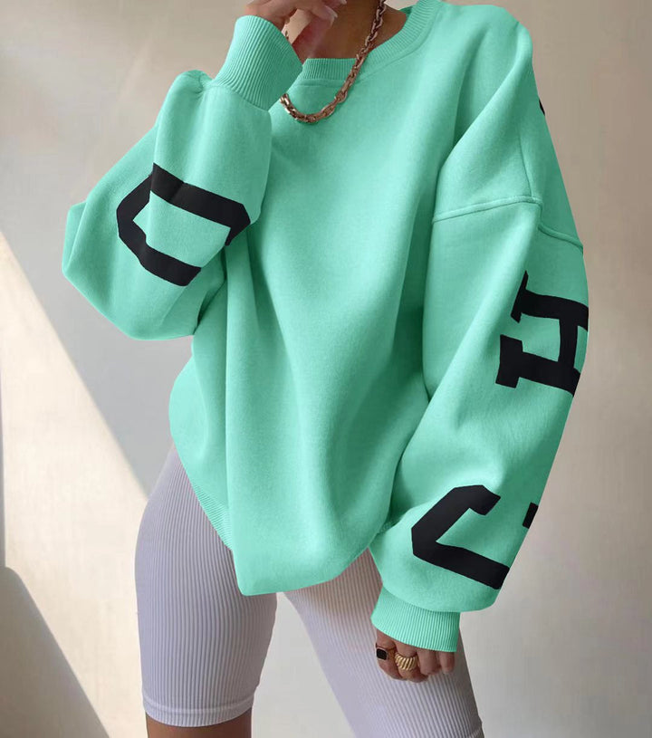 Clara - Oversized Casual Sweatshirt met Originele Print