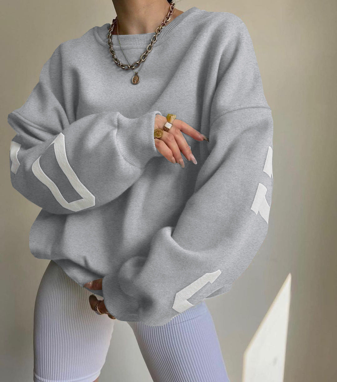 Clara - Oversized Casual Sweatshirt met Originele Print