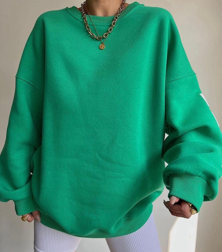Clara - Oversized Casual Sweatshirt met Originele Print
