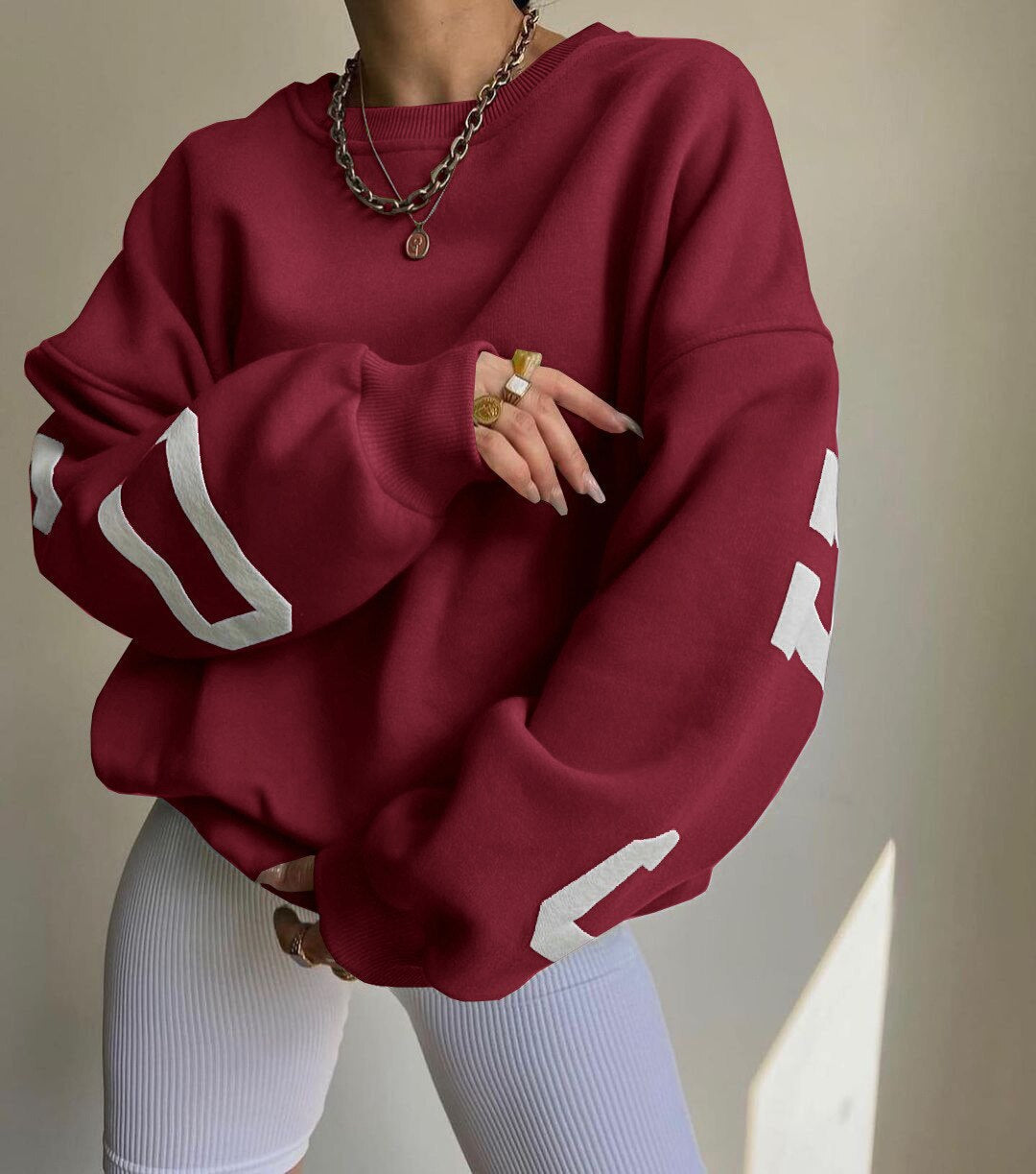 Clara - Oversized Casual Sweatshirt met Originele Print