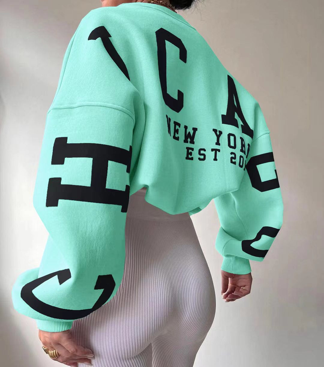 Clara - Oversized Casual Sweatshirt met Originele Print