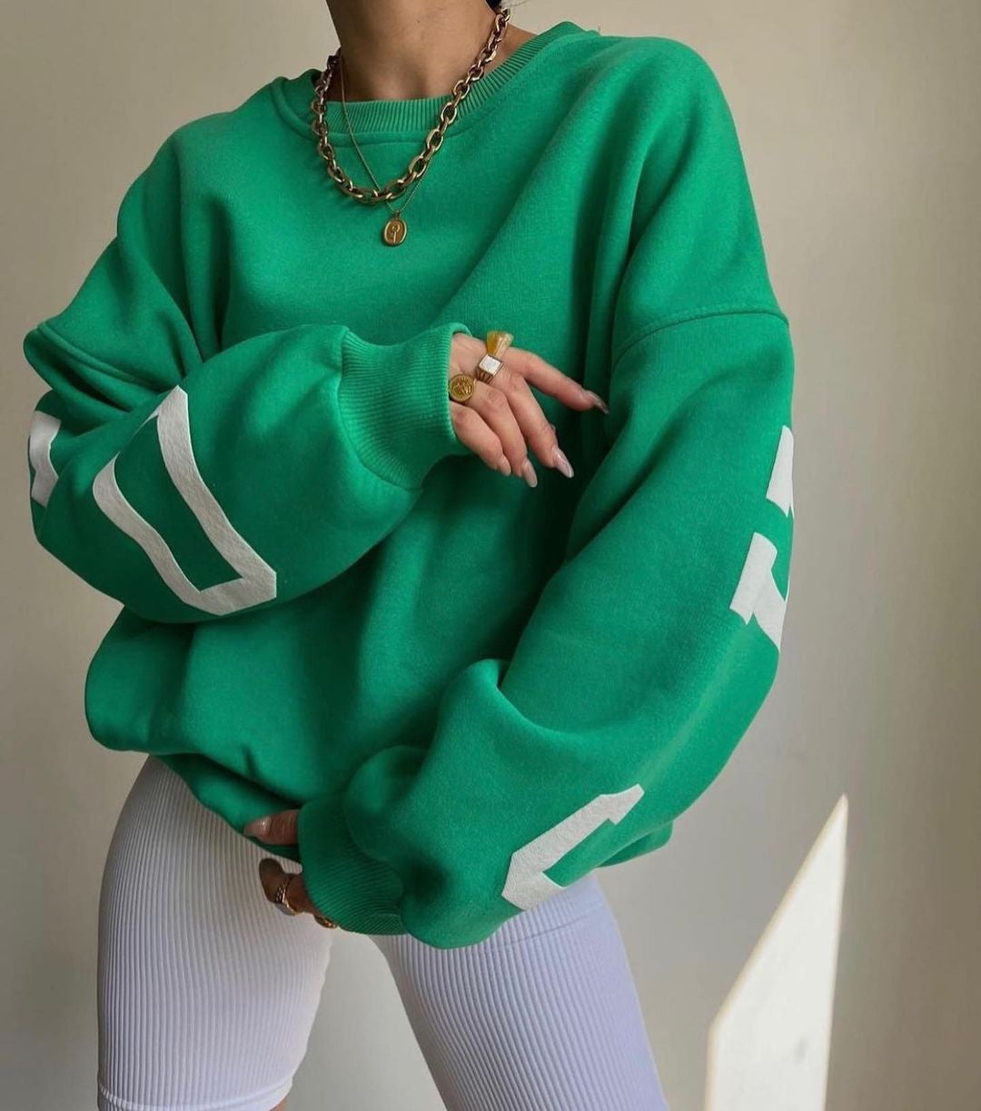 Clara - Oversized Casual Sweatshirt met Originele Print