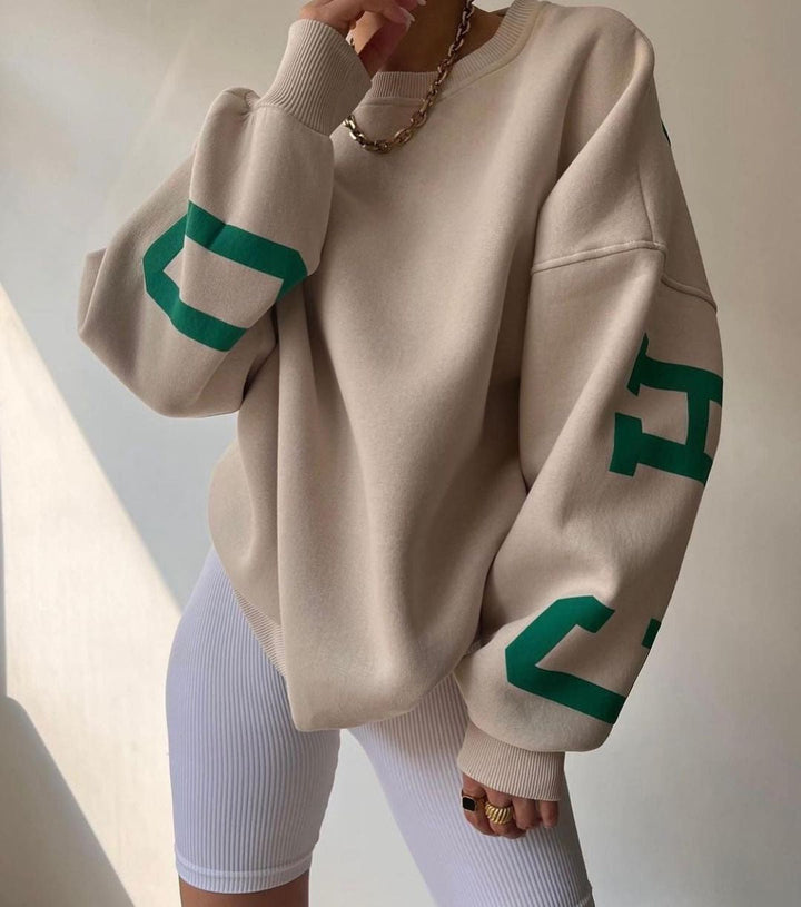 Clara - Oversized Casual Sweatshirt met Originele Print