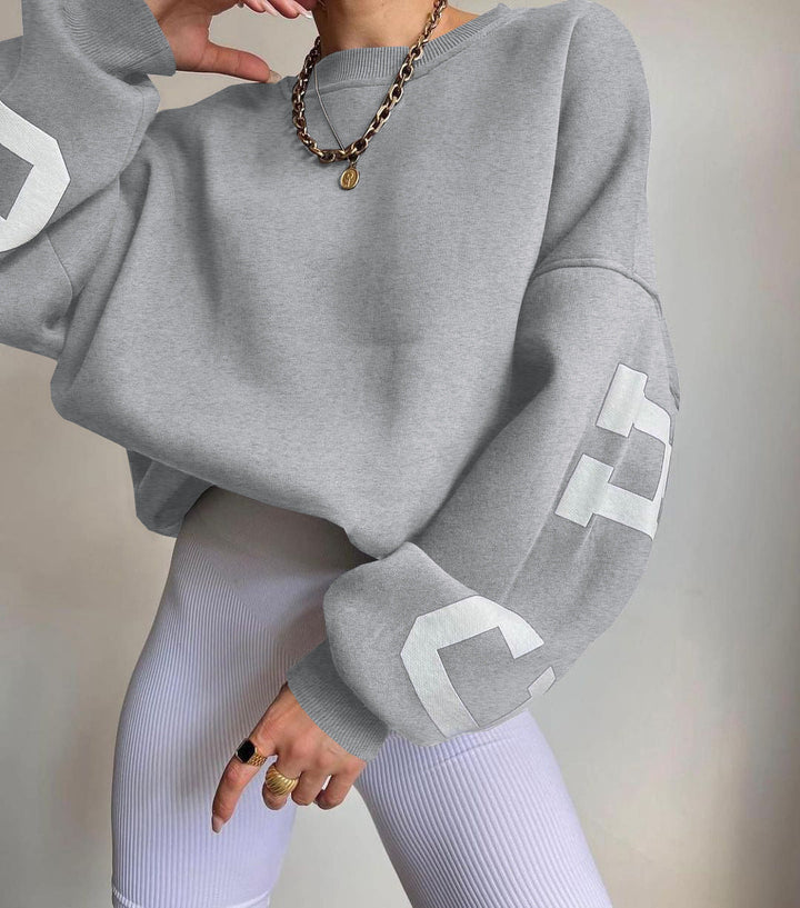 Clara - Oversized Casual Sweatshirt met Originele Print
