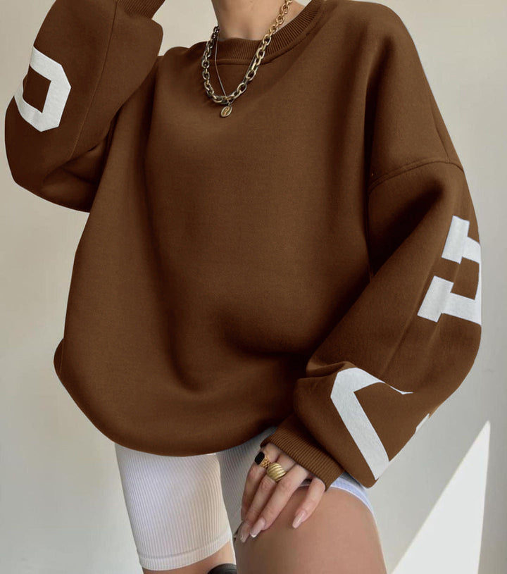 Clara - Oversized Casual Sweatshirt met Originele Print