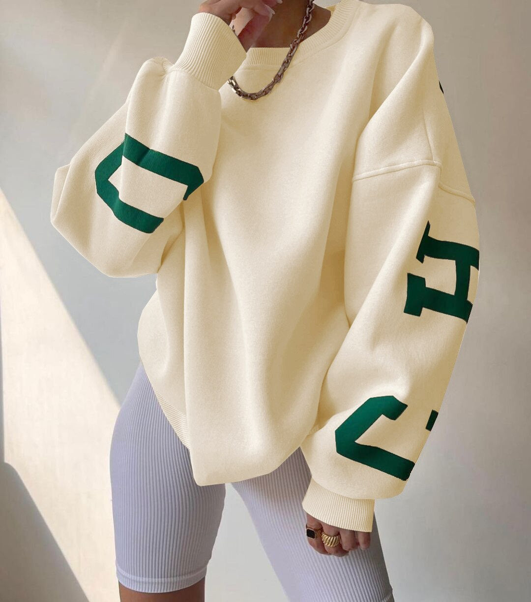 Clara - Oversized Casual Sweatshirt met Originele Print