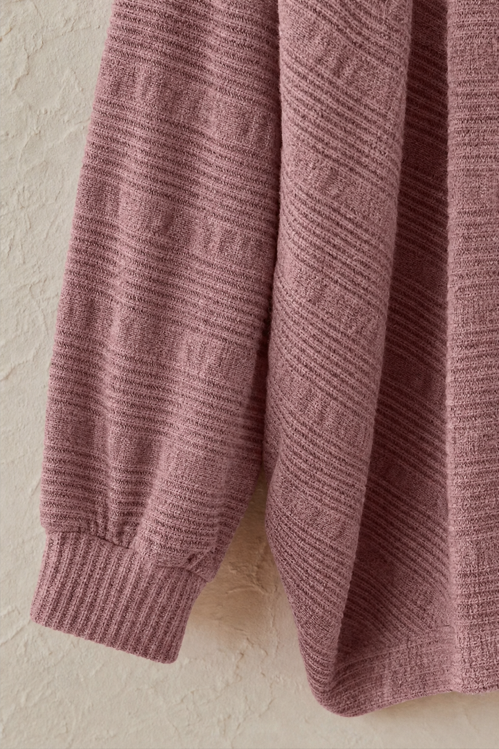 Wearbella – Batwing Mouw Open-Front Gebreide Cardigan