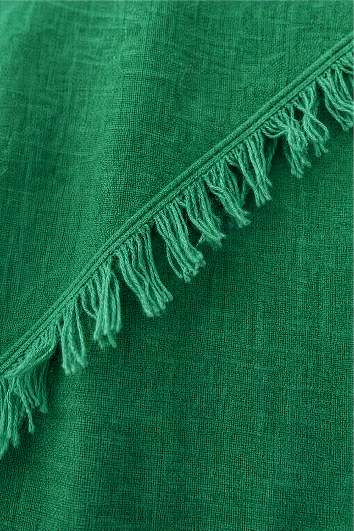 Fringewalk – Diagonale Fringe Slub Hennep Crewneck Trui