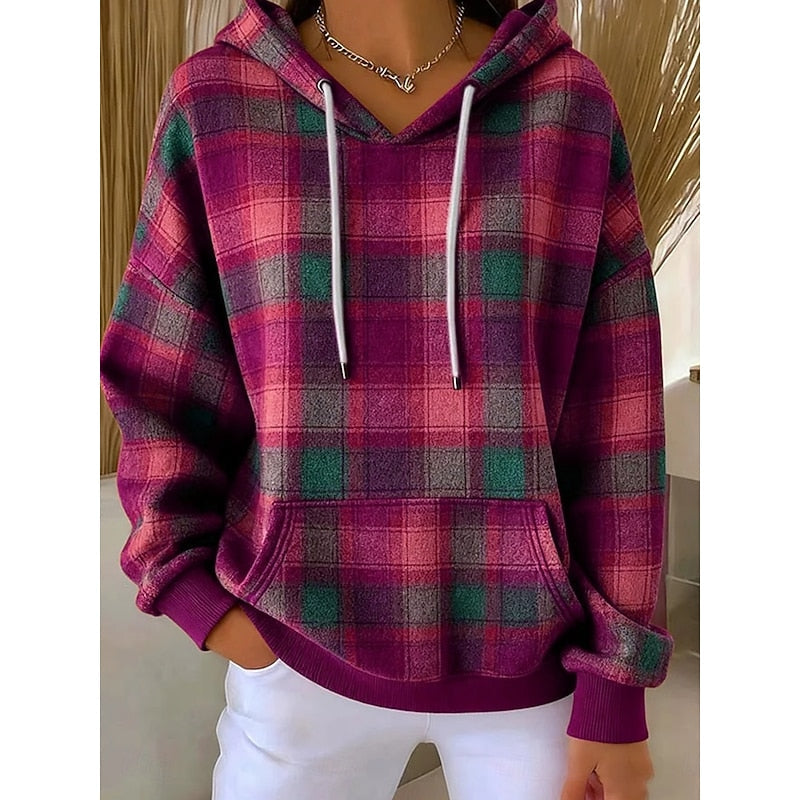 Sadie | Gezellige Geruite Hoodie