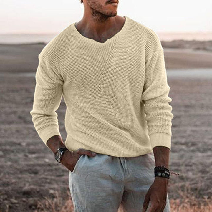 Sullivan | Textured V-hals Trui