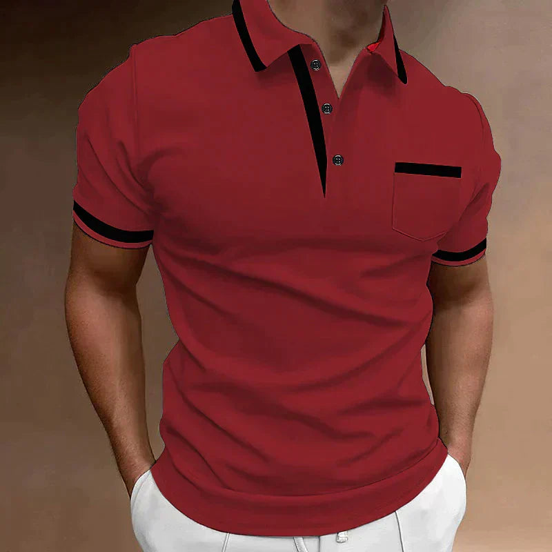 Poloshirt met Borstzak voor Heren