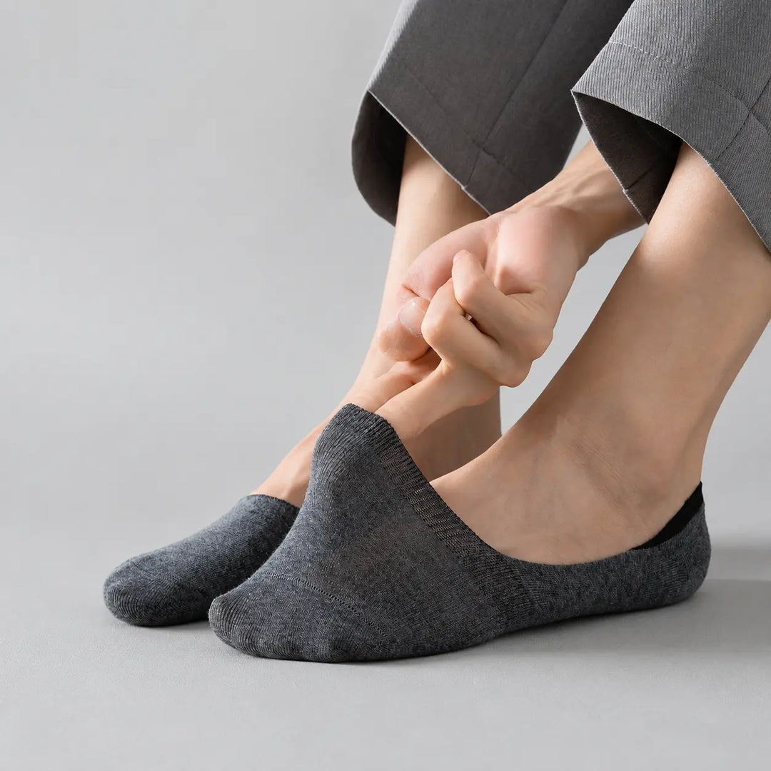 Ademende Lage Katoenen Antislip Sokken