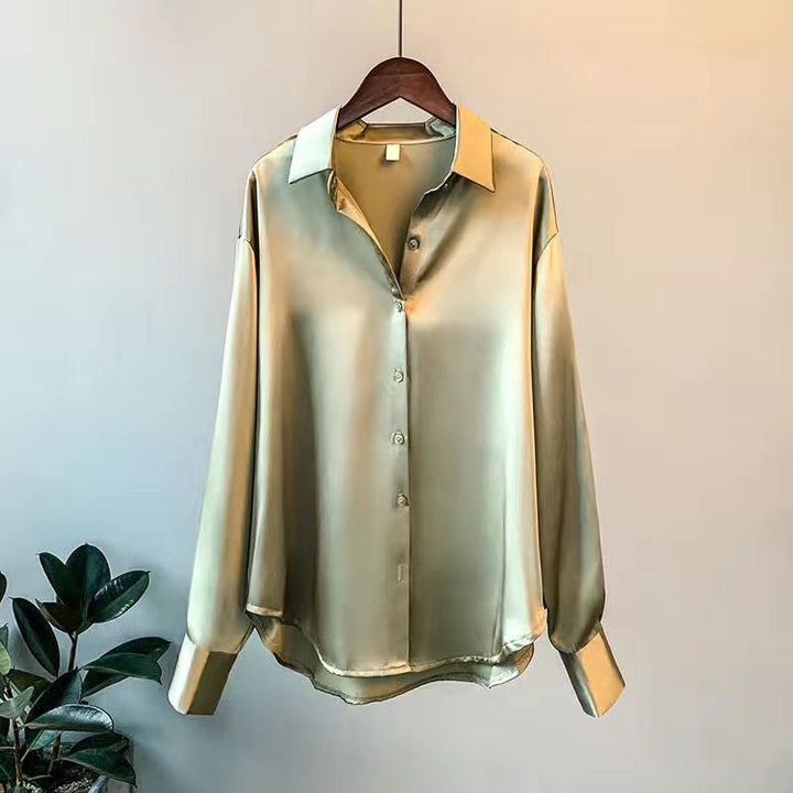 Elegante dames blouse met lange mouwen