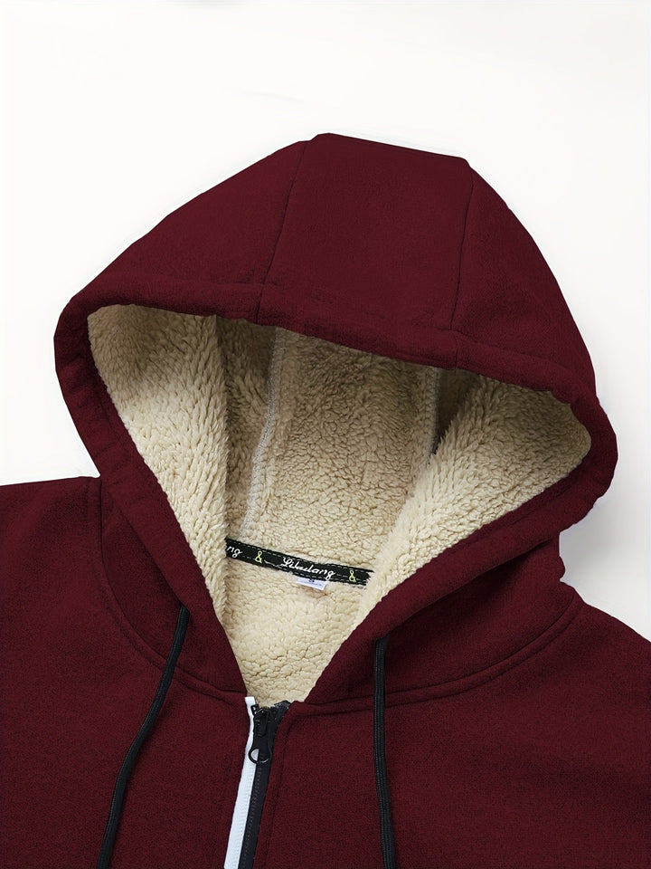 Russell | Gezellige Hooded Zip-Up Jast