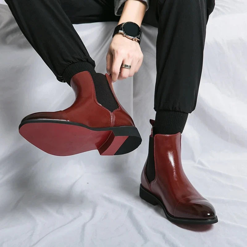 Belucio Leren Chelsea Boots