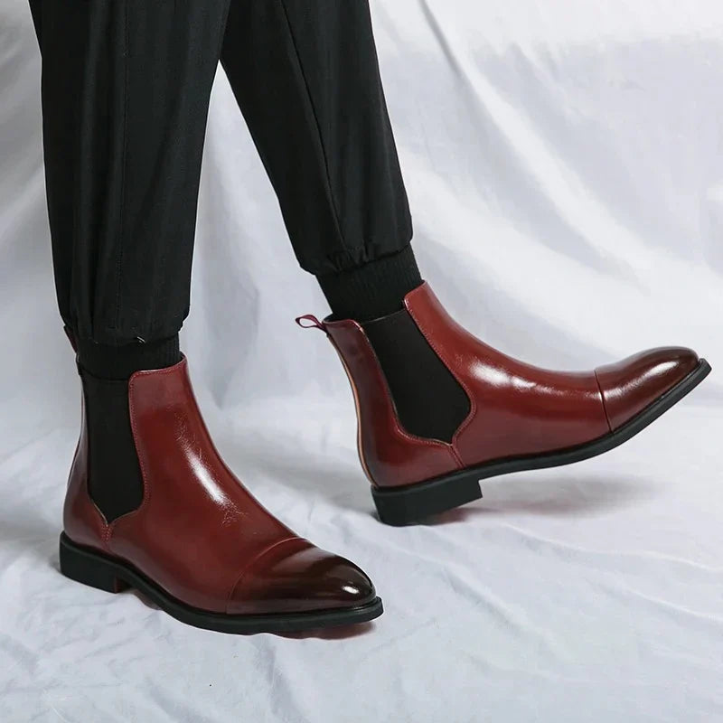 Belucio Leren Chelsea Boots