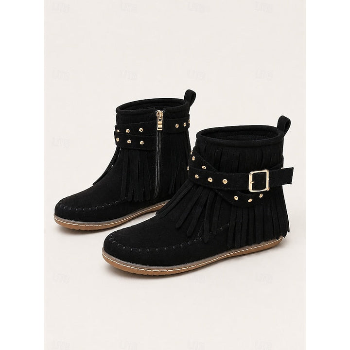 Susannah | Fringe Moccasin Enkellaarsjes