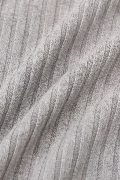 Tuckless – Asymmetrische Hem V-Hals Ribbels Gebreide Top